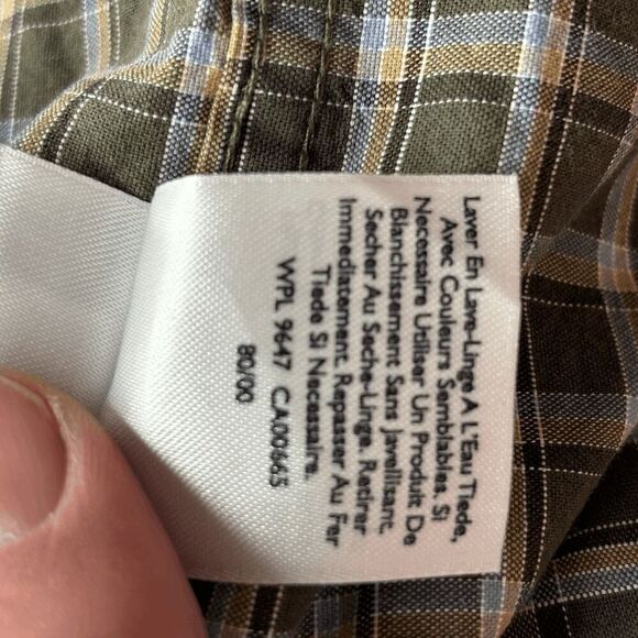 Eddie Bauer Relaxed Fit Men's Long Sleeve Shirt Green Small Plaid Size XL Heavy - Picture 5 of 6